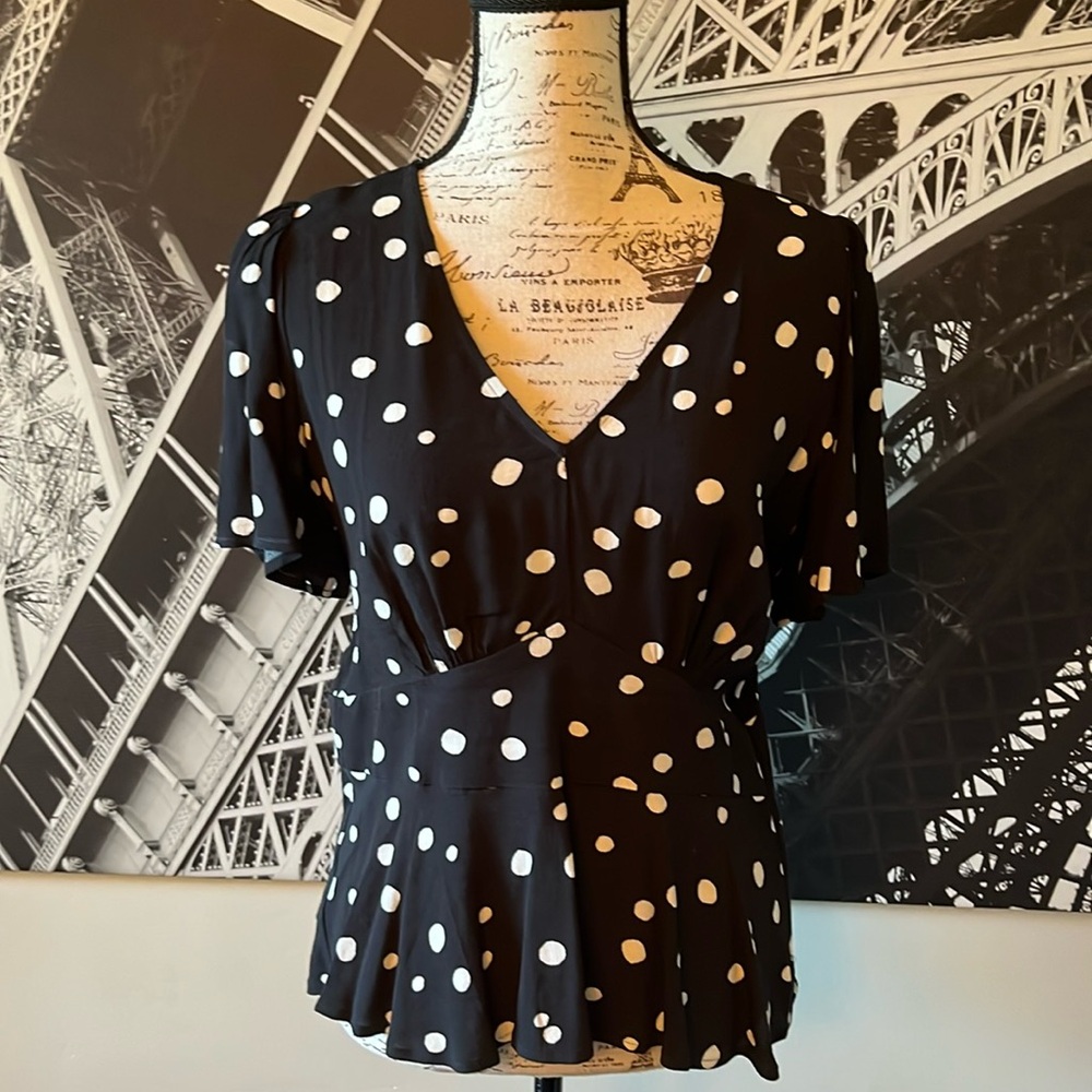 Loft Polka Dot Top